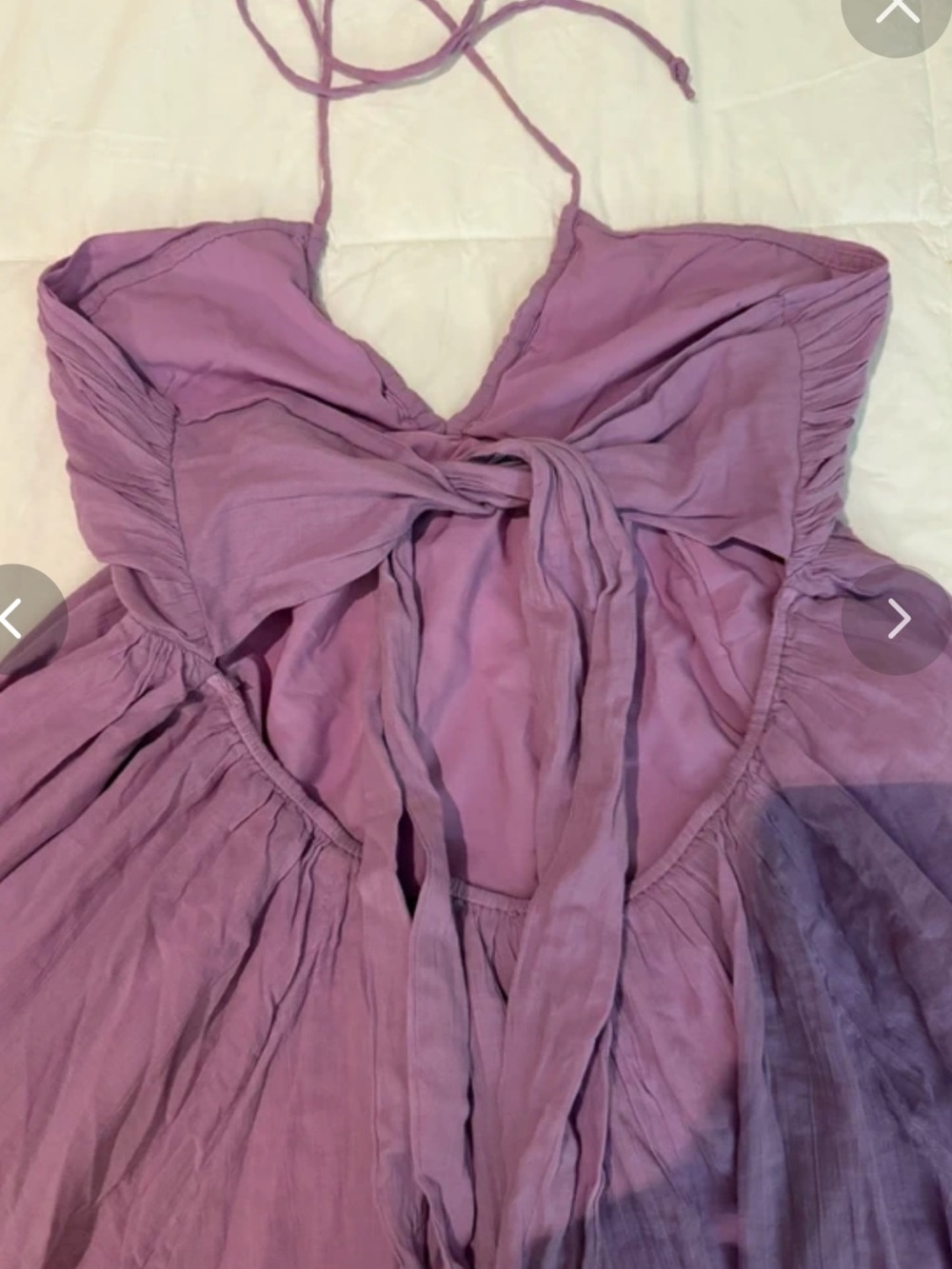 Women’s Lavender Halter Dress - Picture 3 of 3